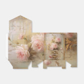 Ballotins Elegant Romantic Roses Wedding Favor Boxes (Déplié)