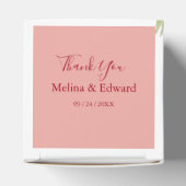 Ballotins Elégant Rose aquarelle Florals Mariage (Haut)