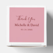 Ballotins Élégant Rose Florals Boîte de mariage Favor (Haut)