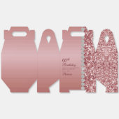 Ballotins Elegant Rose Gold 60th Birthday (Déplié)