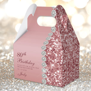 Ballotins Elégant Rose Gold 80e anniversaire