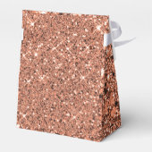 Ballotins Élégant Rose Parties scintillant or Merci Monogram (Arrière)