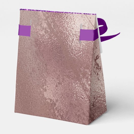 Ballotins Elégant Rose Parties scintillant Or Ombre Nom Mono (Arrière)