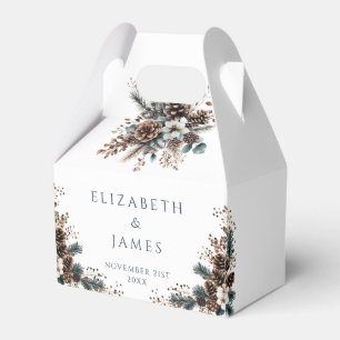 Ballotins Élégant Rustique Floral Pinecones Mariage forestie