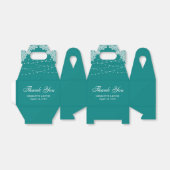 Ballotins Élégant Rustique Turquoise Luminaires de dentelle  (Déplié)