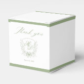 Ballotins Elegant Sage Green Botanical Wedding  (Verso)
