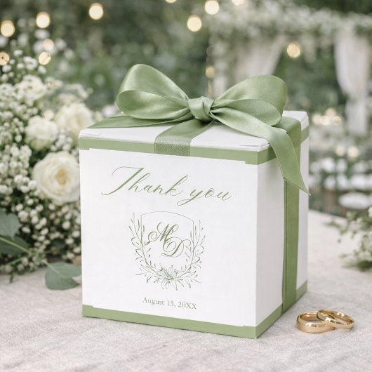 Ballotins Elegant Sage Green Botanical Wedding 