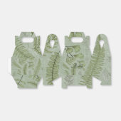 Ballotins Elégant Sage Vert Aquarelle Floral (Déplié)