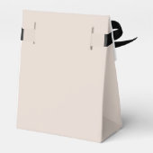 Ballotins Élégant Script Dusty Rose Mariage Favor Boxes (Arrière)