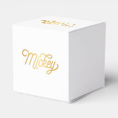 Ballotins Élégant script personnalisé Mickey Gold Noir (Arrière)