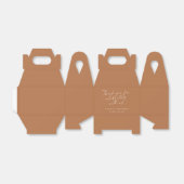Ballotins Élégant script tendance en terre cuite Merci perso (Déplié)