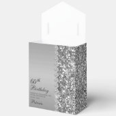 Ballotins Elegant Silver 60th Birthday Thank You (Ouvrir)