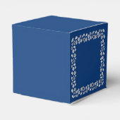 Ballotins Elégant Silver Blue Heart Diamond Parties scintill (Arrière)