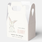 Ballotins Élégant Simple Cute Bunny Pink Blush Anniversaire  (Ouvert)