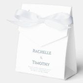 Ballotins Élégant simple gris blanc Mariage modifiable (Recto)