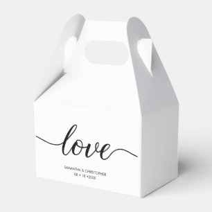 Ballotins Élégant Simple Love Script Mariage personnalisé