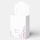 Ballotins Elegant Soft Blush Lavender Floral Wedding  (Ouvert)