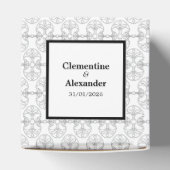 Ballotins Élégant style Art Déco noir et blanc (Haut)