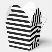 Ballotins Élégant Style Chic Brayures noir et blanc motif (Ouvert)