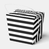 Ballotins Élégant Style Chic Brayures noir et blanc motif (Arrière)