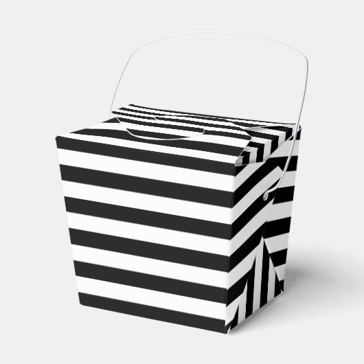 Ballotins Élégant Style Chic Brayures noir et blanc motif (Verso)