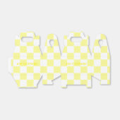 Ballotins Elégant tableau blanc et jaune pastel (Déplié)
