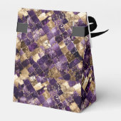 Ballotins Elégant tableau de bord en métal violet et or (Arrière)