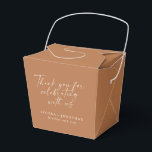 Ballotins Élégant Terracotta Écriture Tendance Remerciement<br><div class="desc">Boîte de Remerciement Élégant Terracotta Écriture Tendance Personnalisée</div>