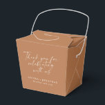 Ballotins Élégant Terracotta Écriture Tendance Remerciement<br><div class="desc">Boîte de Remerciement Personnalisée Élégant Terracotta Écriture Tendance</div>