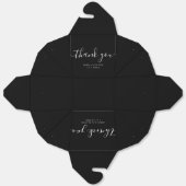 Ballotins Elegant Timeless Wedding Thank You | Personalized  (Déplié)