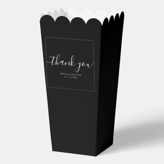 Ballotins Elegant Timeless Wedding Thank You | Personalized  (Recto)