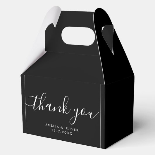 Ballotins Elegant Timeless Wedding Thank You | Personalized (Recto)