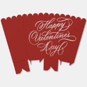 Ballotins Elegant Valentines Day Calligraphy Deep Red (Déplié)