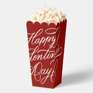 Ballotins Elegant Valentines Day Calligraphy Deep Red