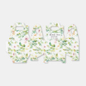 Ballotins Elégant vert fleurs sauvages d'aquarelle (Déplié)