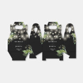 Ballotins Élégant vert Floral String Mariage (Déplié)