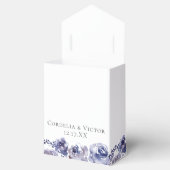 Ballotins Elégant violet Rose Aquarelle Mariage d'hiver (Ouvert)