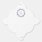 Ballotins Élégant Violet violet Rose Floral Mariage d'hiver (Déplié)