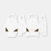 Ballotins Elegant wedding favor boxes editable (Déplié)