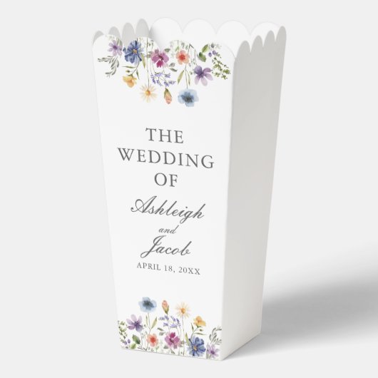 Ballotins Elegant Wildflower Spring Wedding Custom Popcorn (Recto)