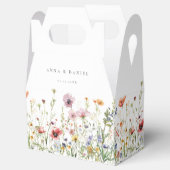 Ballotins Elegant Wildflower Wedding Favor Boxes (Ouvert)