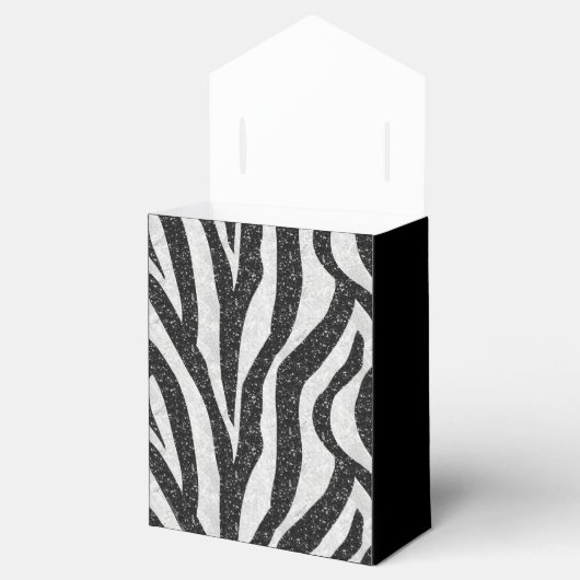 Ballotins Elegant Zebra Ballotin d'impression (Ouvert)