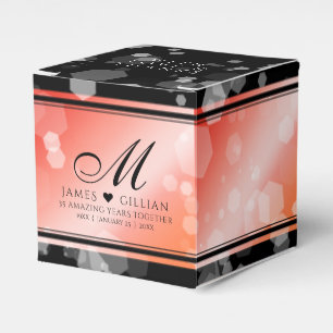 Ballotins Elégante 35ème anniversaire de Mariage de corail