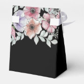 Ballotins Elégante aquarelle Anémone Fleurs de mariage Faveu (Arrière)