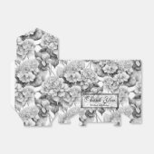 Ballotins Elégante aquarelle blanche grise noire (Déplié)