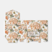 Ballotins Elégante aquarelle blanche vert orange boho (Déplié)