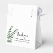 Ballotins Elégante aquarelle botanique Eucalyptus Mariage (Arrière)