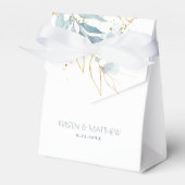 Ballotins Elégante aquarelle Dusty Blue Mariage (Verso)