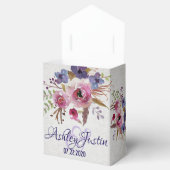 Ballotins Elégante Aquarelle Fleurs Mariage Favor Boxes (Ouvert)