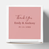 Ballotins Elégante aquarelle florale mariage Favor Box (Haut)